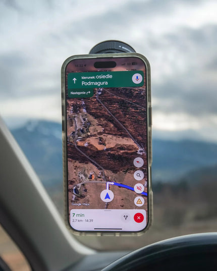 Spacecase automobilinis telefono laikiklis su vakuuminiu siurbtuku, skirtas MagSafe