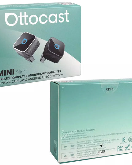Belaidis „Ottocast Mini“ adapteris automobiliui su „CarPlay“ ir „Android Auto“