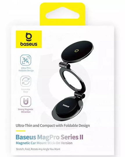BASEUS MAGNETINIS MAGSAFE AUTOMOBILINIS LAIKIKLIS SULANKSTOMAS 360° 980° REGULIAVIMAS