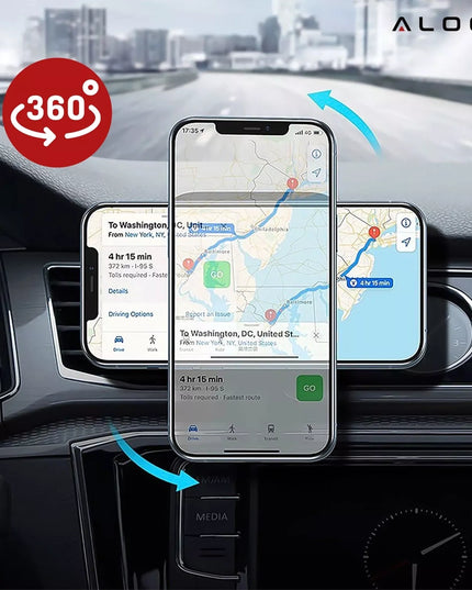 Automobilinis laikiklis MAG SAFE, belaidis įkroviklis 15W, skirtas iPhone 14, 15, 16, 17