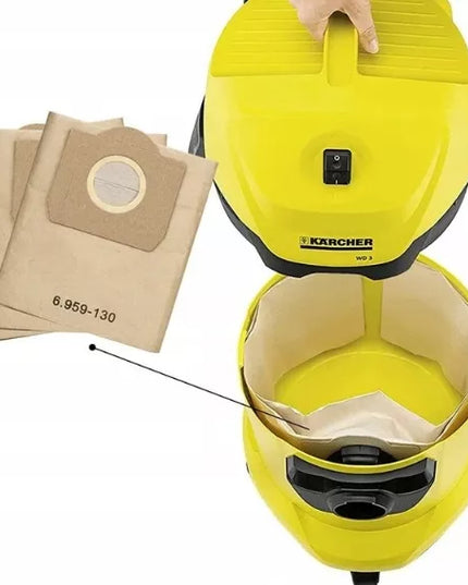 10 vnt. maišeliai, filtras Karcher 6.959-130.0/6.414-552.0 Karcher dulkių siurblio rinkinys