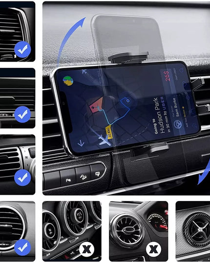 Automobilinis telefono laikiklis ant stiklo ir prietaisų skydelio Alogy
