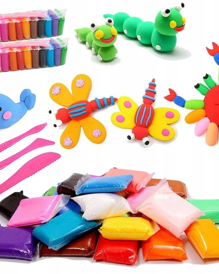 Piankolinas „Toys“ – polimerinis modelinas, sensorinė plastilino masė, 48 vnt.