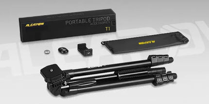 Aliuminis lengvas trikojis 39–135 cm, 0,5 kg, 3 viename + BT nuotolinio valdymo pultelis, telefono laikiklis + KREPŠYS