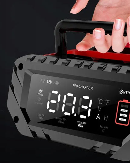 30 A P30 akumuliatorių įkroviklis LiFePO4 ir ličio akumuliatoriams, 6 V / 12 V / 24 V
