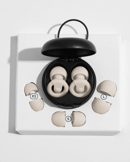 Ausų kištukai miegui Medi Sleep, dydis XS / S / M / L, smėlio spalvos