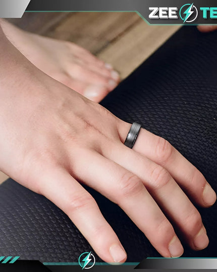 SMART RING Išmanusis žiedas Širdies ritmas Stresas Žingsniai Miego Sportas SMARTRING