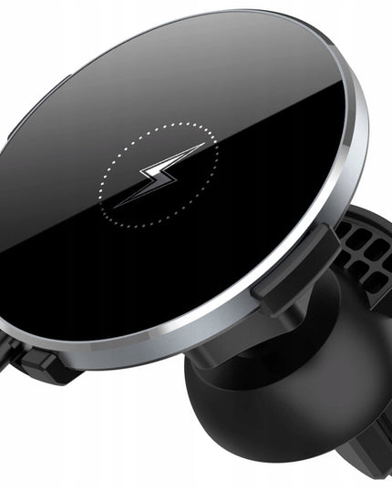 Automobilinis laikiklis MAG SAFE, belaidis įkroviklis 15W, skirtas iPhone 14, 15, 16, 17