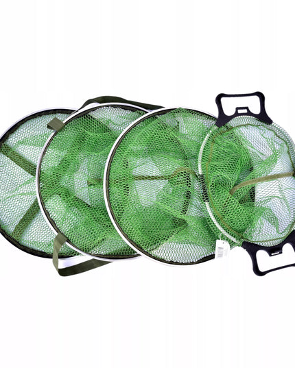 Gumuotas žvejybos tinklas 130 x 40cm, uždaromas, su transportavimo rankenomis