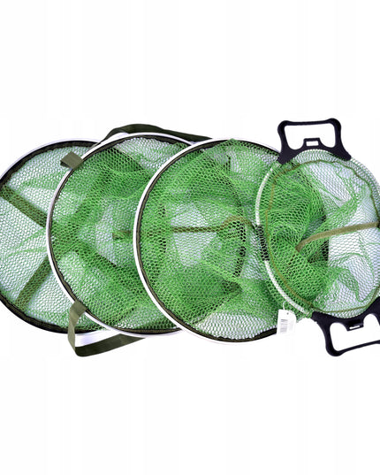 Gumuotas žvejybos tinklas 130 x 40cm, uždaromas, su transportavimo rankenomis