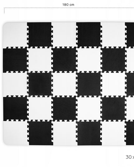 Edukacinis minkštas lengvas sulankstomas putplasčio kilimėlis-dėlionė LUNO Kinderkraft