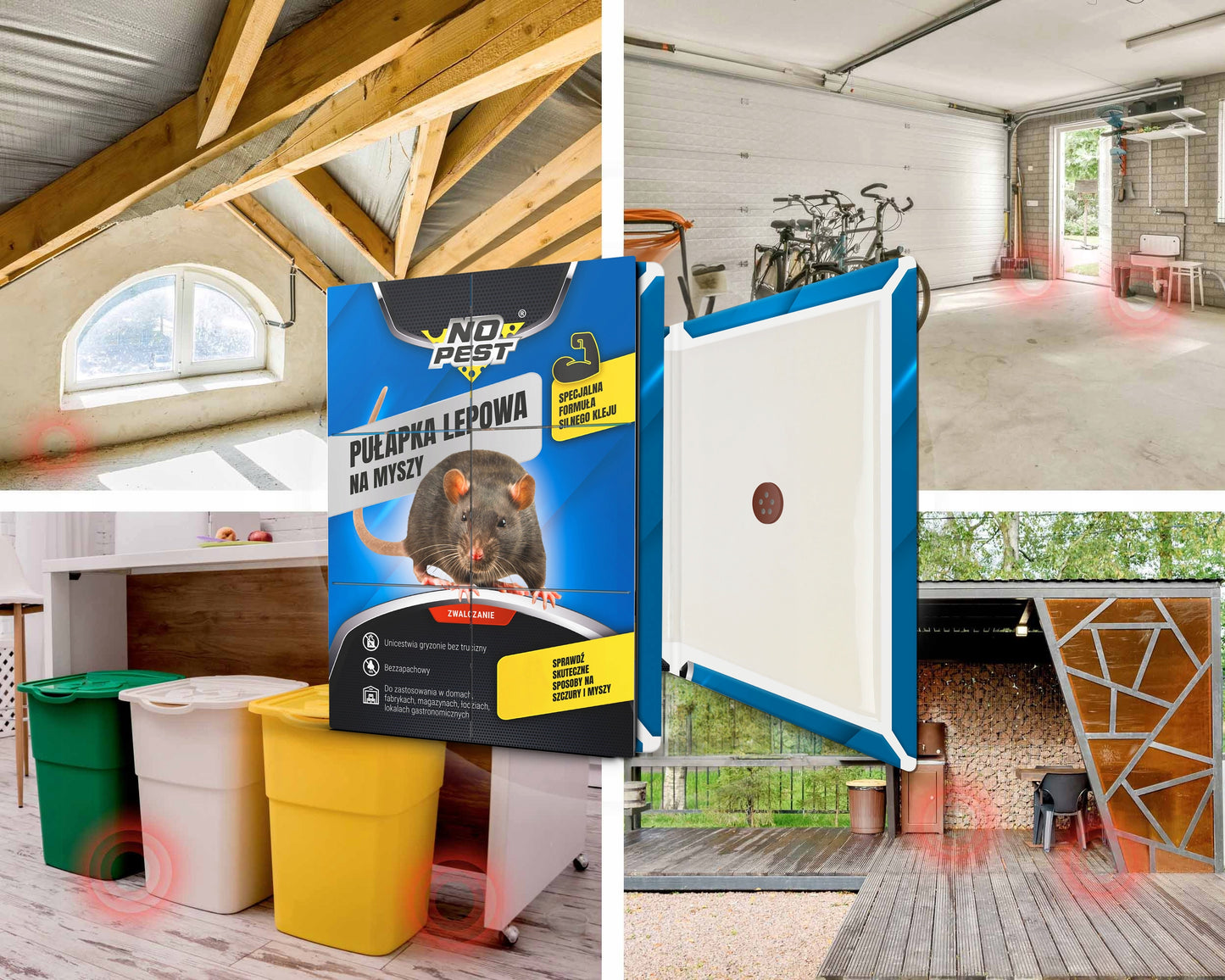 Lipni gaudyklė pelėms, žiurkėms, graužikams NO PEST