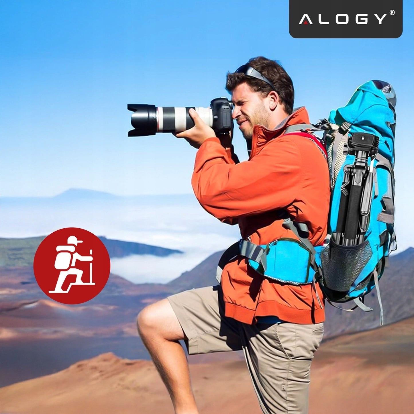 Tvirtas trikojis stovas telefonui, fotoaparatui, kamerai 170cm aukščio