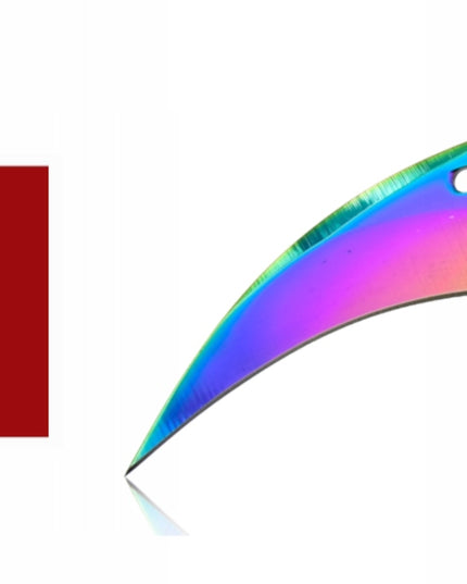 Kandar drugelinis karambitas Butterfly vaivorykštinis peilis