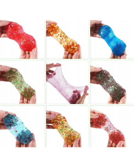 Didelis kūrybinis „slime“ gaminimo rinkinys vaikams, 71 dalis su priedais ir dekoracijomis