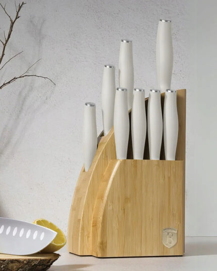 9 peilių rinkinys bambukiniame stove BerlingerHaus Sahara BH-3121