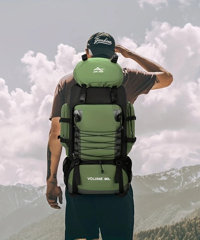 Turistinė 90L kuprinė žygiams, atspari lietui