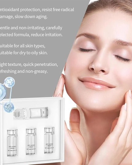 Mezoterapijos rinkinys: „Micro Needle Infusion“ – jauninamasis serumas ir „Derma Roller“