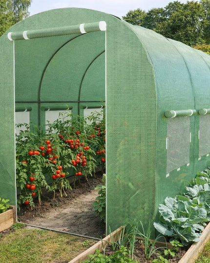 Daržovių šiltnamis 2x3m plėvelinis tunelis žalias 2m x 3m