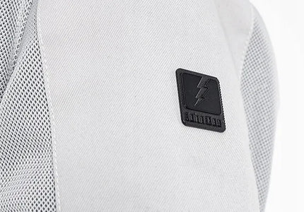 JOHN DOE AERO MESH ARTIC WHITE vyriška tekstilinė motociklininko striukė