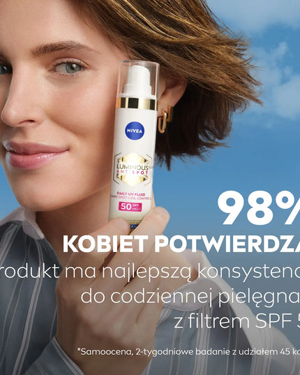 NIVEA LUMINOUS Veido kremas nuo pigmentinių dėmių SPF 50 su hialurono rūgštimi 40ml