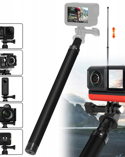 Nematoma asmenukių lazda „Insta360 X4/ONE X2/ONE R“, reguliuojama iki 3 m