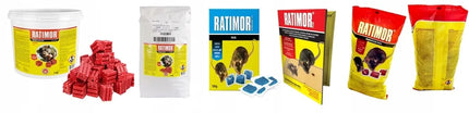 RATIMOR raudona pasta nuo žiurkių, pelių ir kitų graužikų, 3 kg