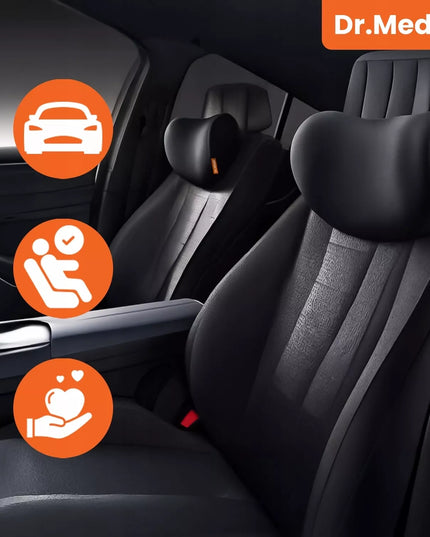 Pagalvėlė automobiliui, biurui, kaklui, galvai ant sėdynės, atlošo DR.MEDIC