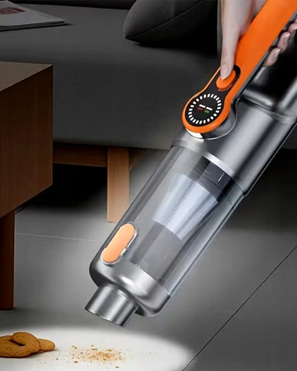 Belaidis rankinis cikloninis automobilinis dulkių siurblys su USB-C įkrovimu, 17 kPa