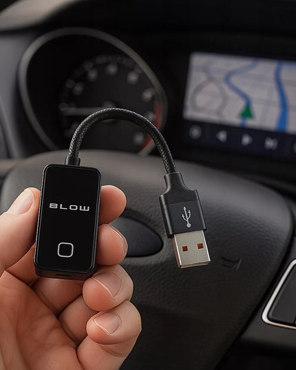 Belaidis CarPlay Android Auto adapteris, WiFi, Bluetooth, USB-C