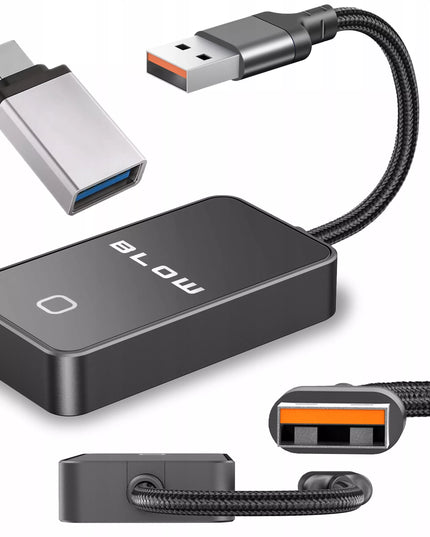 Belaidis CarPlay Android Auto adapteris, WiFi, Bluetooth, USB-C
