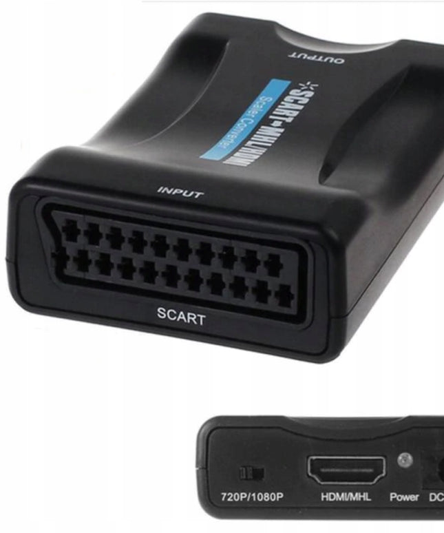 Adapteris konverteris SCART į HDMI AV EURO SCART-HDMI FULL HD