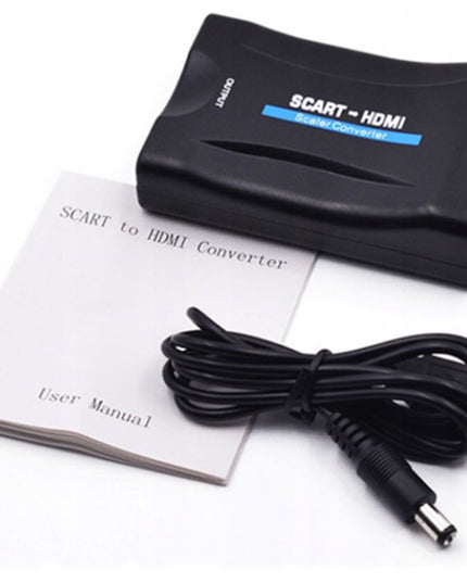 Adapteris konverteris SCART į HDMI AV EURO SCART-HDMI FULL HD