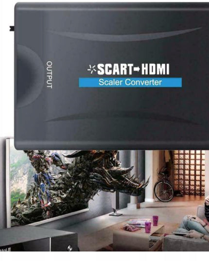 Adapteris konverteris SCART į HDMI AV EURO SCART-HDMI FULL HD