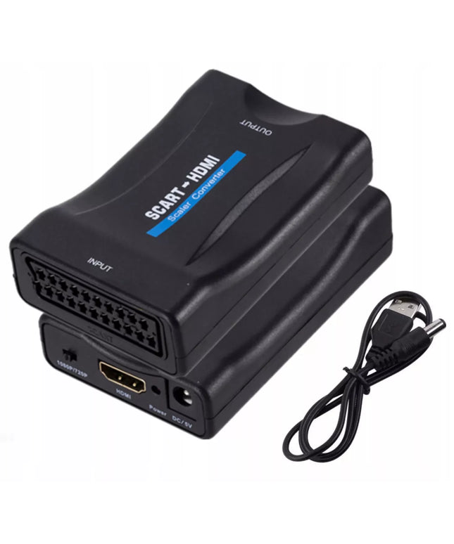 Adapteris konverteris SCART į HDMI AV EURO SCART-HDMI FULL HD