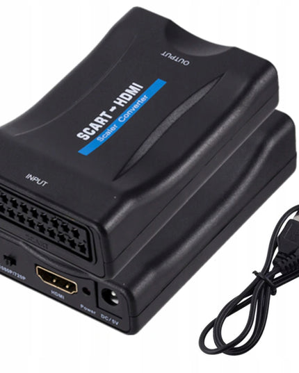 Adapteris konverteris SCART į HDMI AV EURO SCART-HDMI FULL HD
