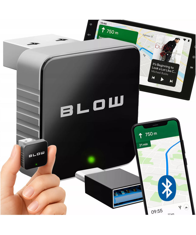 BELAIDIS MICRO CARPLAY ANDROID AUTO ADAPTERIS WIFI BLUETOOTH MODULIS