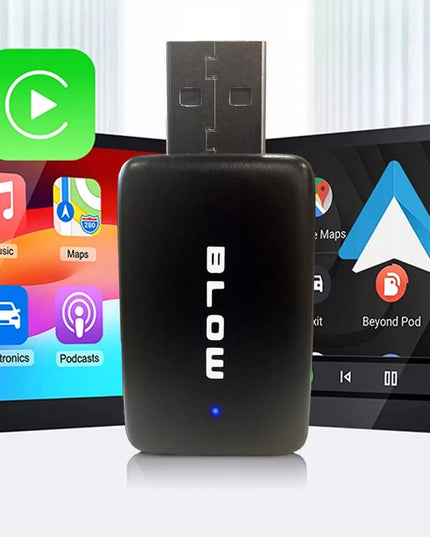 Belaidis belaidžio ryšio „CarPlay“ ir „Android Auto“ adapteris BLOW Car Connect MINI PRO