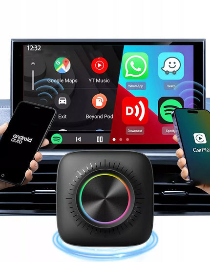 AI BOX 8 GB+128 GB belaidis adapteris Android 13 Auto CarPlay