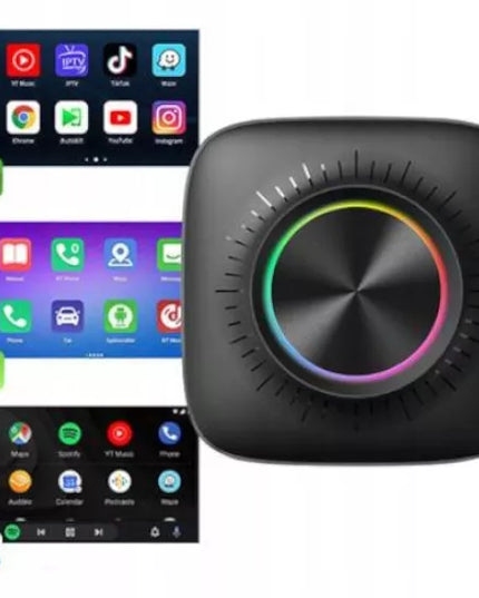 AI BOX 8 GB+128 GB belaidis adapteris Android 13 Auto CarPlay