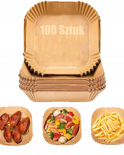 ORO FRITINĖ BE RIEBALŲ 8L 2500W 100 VIENETŲ KEPSNIŲ POPIERIAUS ĮKLOTAS