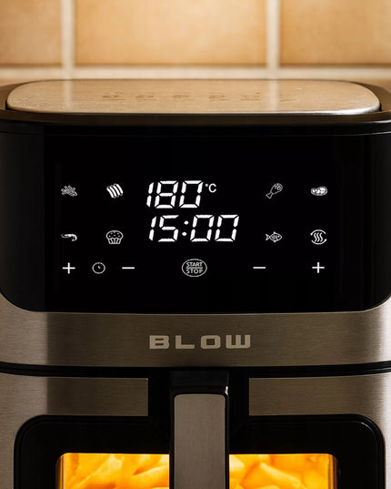 ORO FRITINĖ BE RIEBALŲ 8L 2500W 100 VIENETŲ KEPSNIŲ POPIERIAUS ĮKLOTAS