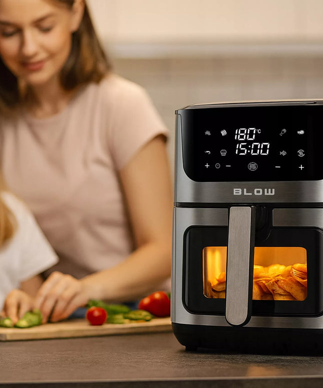 ORO FRITINĖ BE RIEBALŲ 8L 2500W 100 VIENETŲ KEPSNIŲ POPIERIAUS ĮKLOTAS