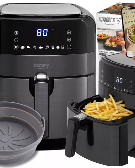 ORO KEPTUVĖ "Frytkownica Beztłuszczowa" 5L XXL 2500W 9 PROGRAMŲ +Silikoninis padėklas