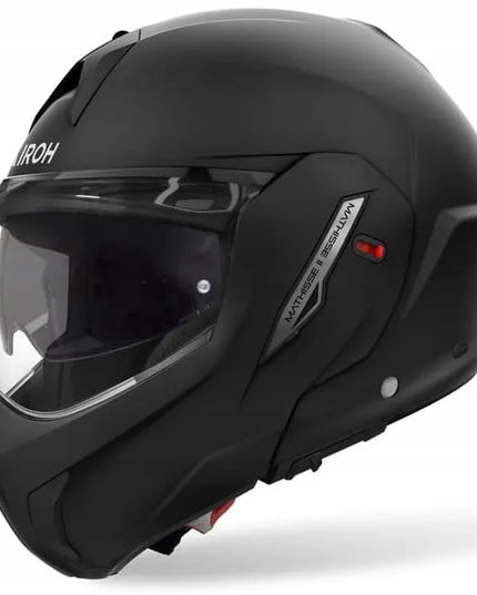 Airoh Mathisse II spalva Black Matt atverčiamas motociklininko šalmas matinis juodas