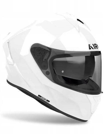 Visaspalvis motociklininko šalmas AIROH SPARK 2 COLOR, baltas, blizgus