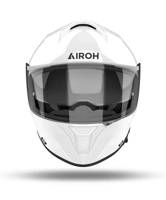Visaspalvis motociklininko šalmas AIROH SPARK 2 COLOR, baltas, blizgus