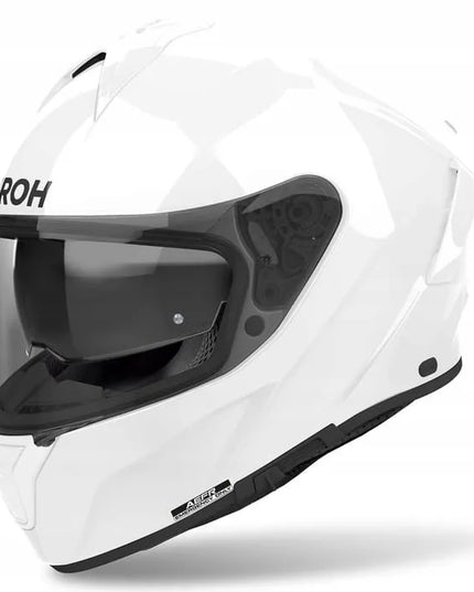 Visaspalvis motociklininko šalmas AIROH SPARK 2 COLOR, baltas, blizgus