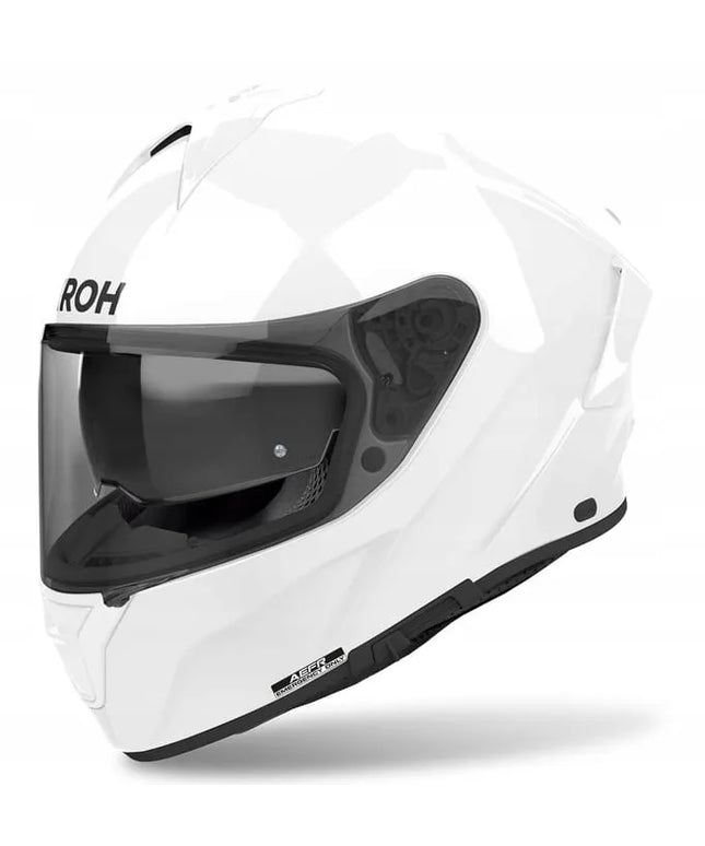 Visaspalvis motociklininko šalmas AIROH SPARK 2 COLOR, baltas, blizgus