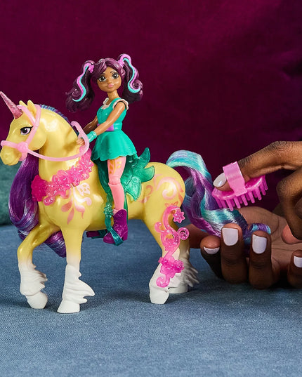 „Unicorn Academy“ rinkinys: Ava ir vienaragis Leaf su šepečiu